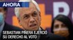 Sebastián Piñera ejerció su derecho al voto en 2da. vuelta de elecciones en #Chile - #19Dic - Ahora