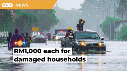 RM1,000 for each household affected by floods
