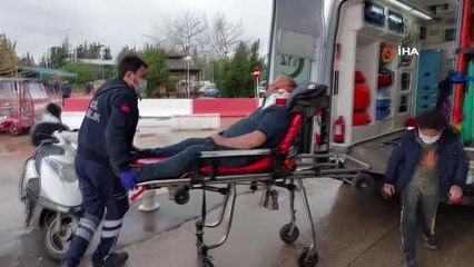 Yolun karşısına geçmek isteyen yayaya otomobil çarptı