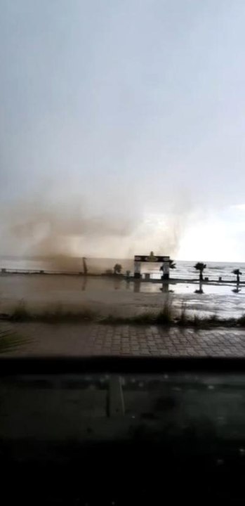 Antalya'da korku dolu anlar