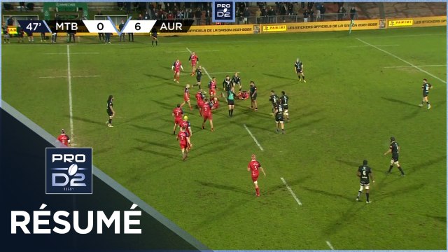 PRO D2 - Résumé US Montauban-Stade Aurillacois: 19-9 - J15 - Saison 2021/2022