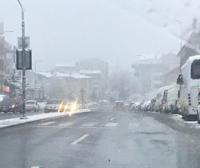 Başkentte kar yağışı etkili oldu