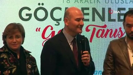 İçişleri Bakanı Soylu, 'Göçmenler Günü'nde' göçmenlerle bir araya geldi
