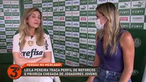 Marília Ruiz conversou de tudo um pouco com a nova presidenta do Palmeiras, Leila Pereira. Na entrevista, falou que pretende priorizar a  contratação de jovens.Vocês concordam torcedor palmeirense?