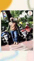 Deretan Motor di depan Polres Bandung Waktu Lari