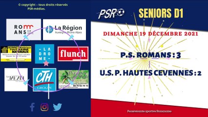 Résumé du match PSR - USP HAUTES CEVENNES : 3 à 2 (19.12.2021)