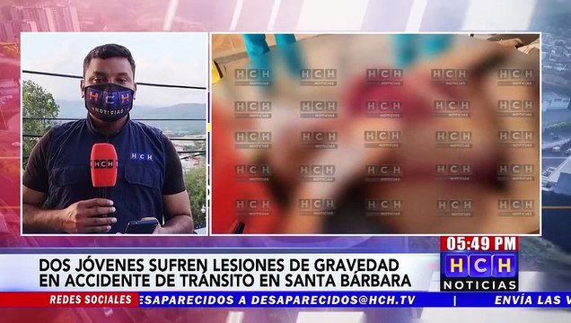 Con múltiples fracturas dos personas tras brutal encontronazo entre motocicletas en Protección, Santa Bárbara