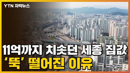 [자막뉴스] 11억까지 치솟던 세종 집값...지금은 '뚝' 떨어진 이유 / YTN