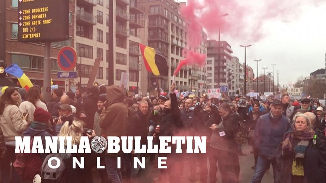 Hundreds protest in Brussels against COVID restrictions