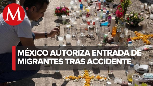 México permite ingreso al país a familias de migrantes víctimas de volcadura en Chiapas