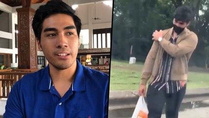 Terkandas 18 jam atas jalan, Hariz Hamdan terharu uncle Cina prihatin bagi mi wantan