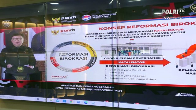 Puskeu Polri Dapat Apresiasi Dan Penganugerahan Zona Integritas Menuju WBK Tahun 2021