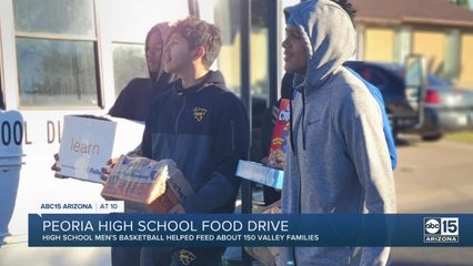 Peoria High School students deliver food boxes to families in need