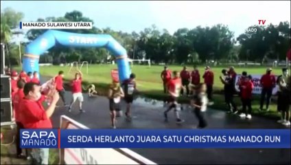 Serda Herlanto Raego Sabet Juara Satu Christmas Manado Run 2021