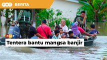 Tentera tiba di Klang bantu mangsa banjir