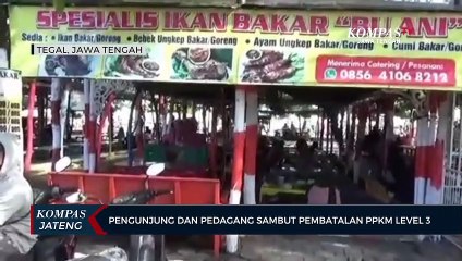 Pengunjung dan Pedagang Sambut Pembatalan PPKM Level 3