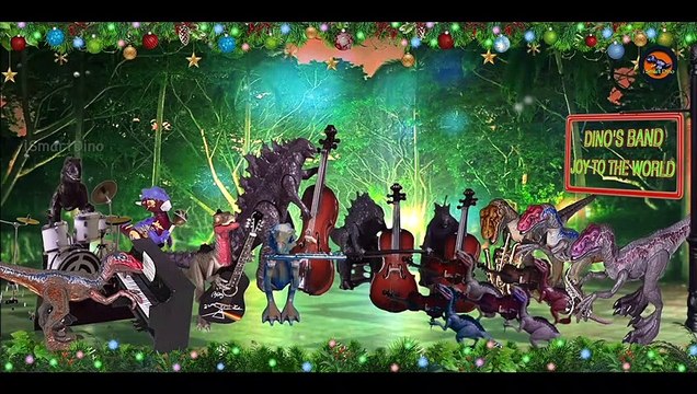 Joy To The World | Christmas Carols 2021 | Kids Christmas Songs 2021 | Dinosaur Music | Stop motion animation
