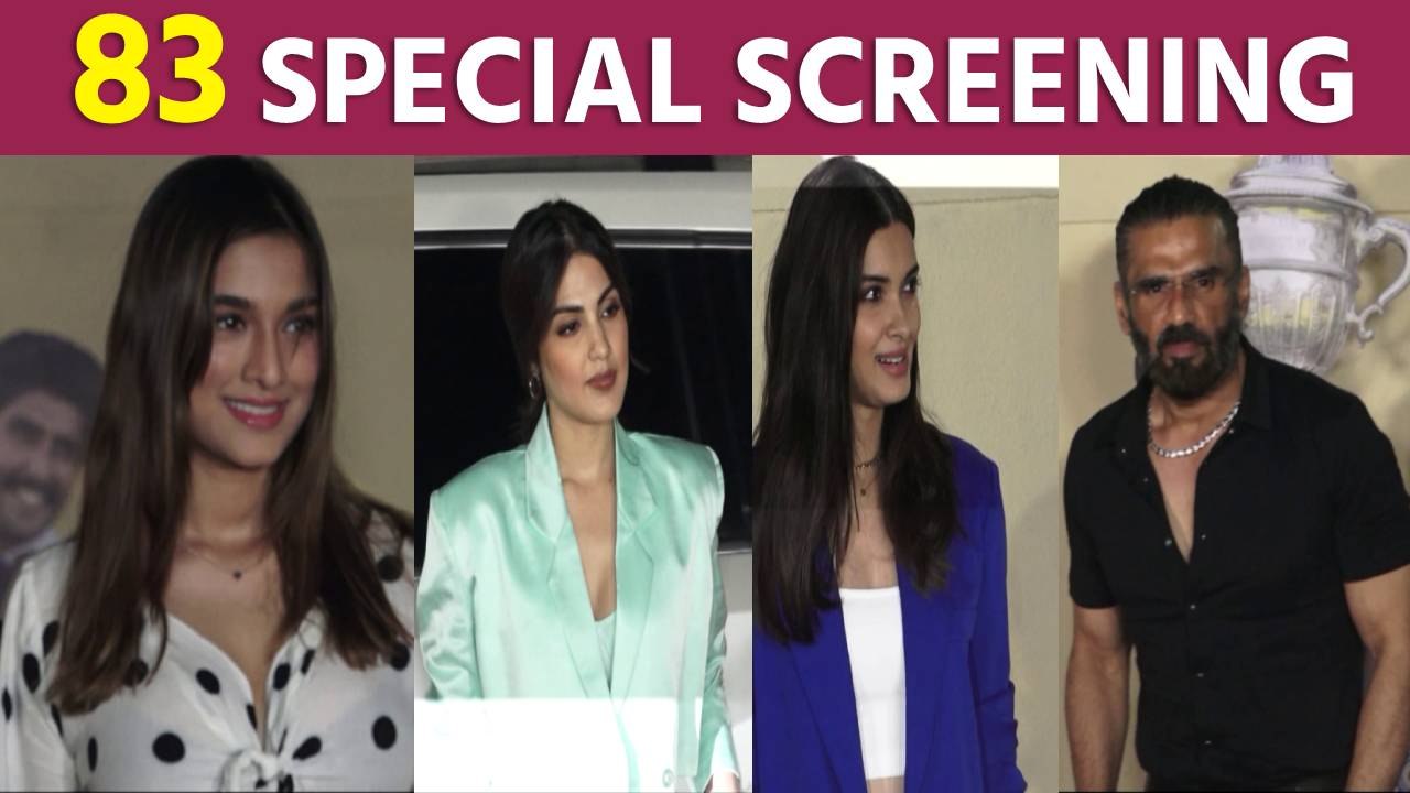 Rhea Chakraborty, Saiee Manjrekar and other B-town celebs dazzle at 83 special screening
