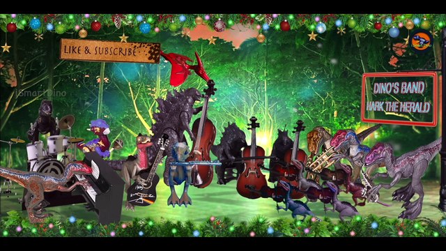 Christmas Carols 2021 | Dinosaurs Christmas Music | Kids Christmas Songs 2021 | Dinosaur Music Songs | Stop motion animation