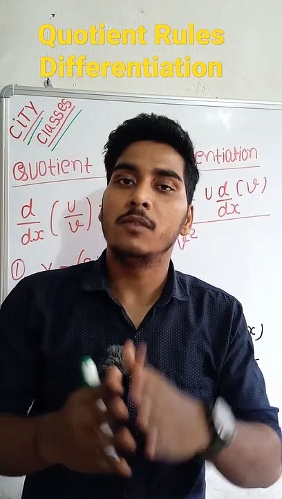 Quotient Rules differentiation | Quotient Rules differentiation in Hindi | Quotient Rules differentiation mathematical tool #cityclasses