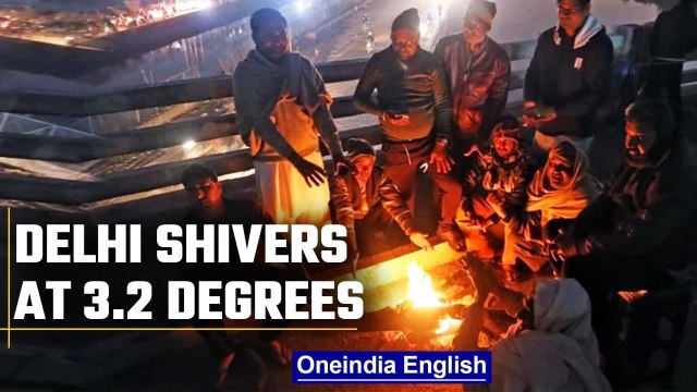 Delhi records coldest day at 3.2 degrees, temperature may rise post Dec 21st | Oneindia News