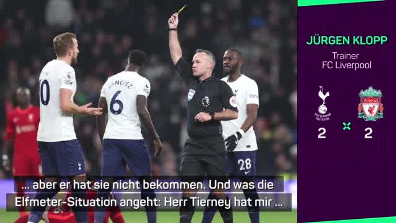 Klopp: 'Harry Kane hätte Rot sehen müssen'