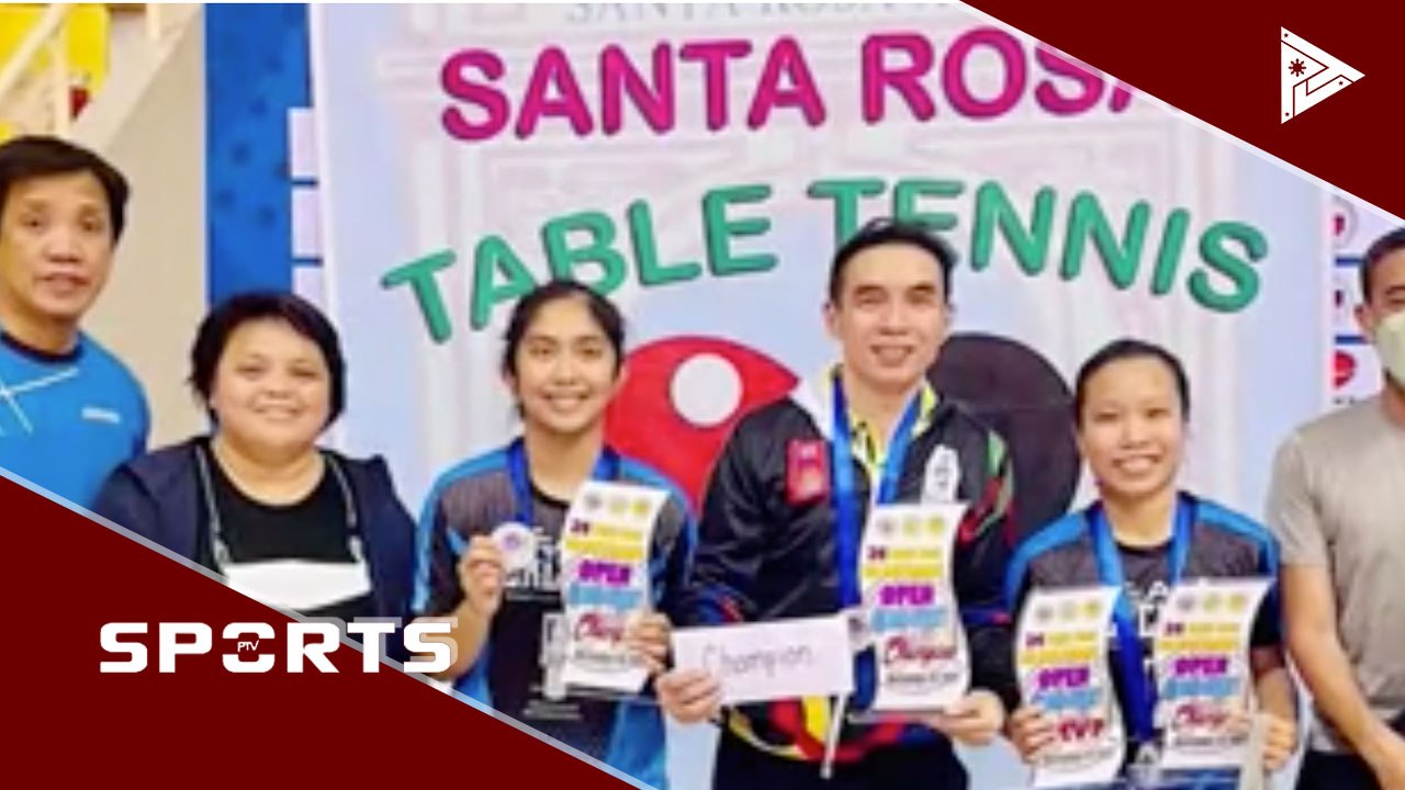 Women's Team, kuminang sa Invitational Table Tennis Tournament sa Laguna #PTVSports