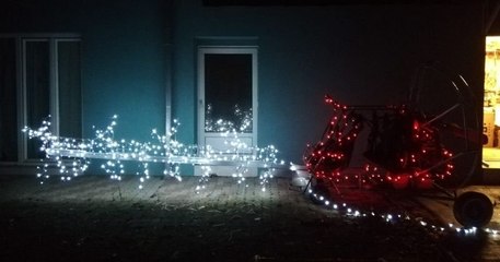 Alsace : le père Noël existe et il survole certains villages à bord de son traîneau