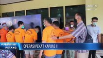 Polres kubu Raya Gelar Press Release Pengungkapan Operasi Pekat Kapuas 2021