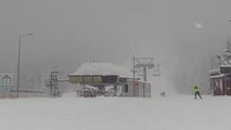KASTAMONU - Sporcular Ilgaz Dağı'nda kayak sezonunu açtı
