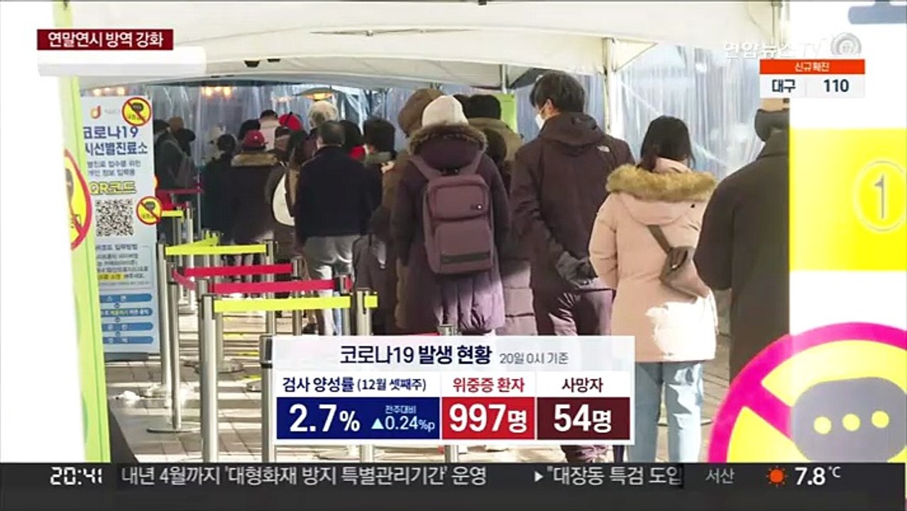중환자 여전히 1천명 육박…위험도 4주째 '매우 높음'