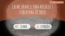 Creme branco para recheio e cobertura de bolo