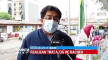 Bacheo de calles en Cochabamba