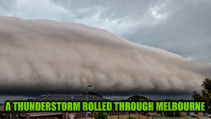 'APOCALYPTIC arcus cloud hangs over Melbourne, Australia *CAPTIVATING SIGHT*'