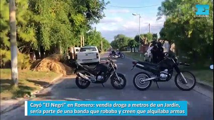 Cayó El Negri en Romero vendía droga a metros de un Jardín, sería parte de una banda que robaba y creen que alquilaba armas