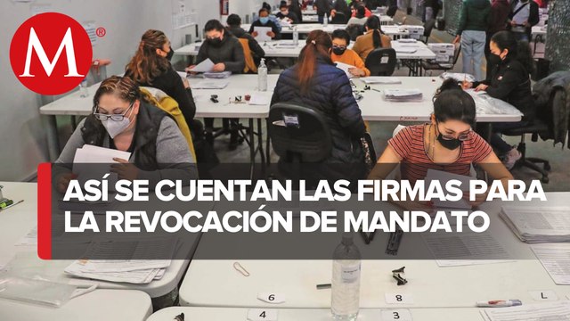 Abren cajas con millones de firmas a favor de realizar la Revocación de Mandato