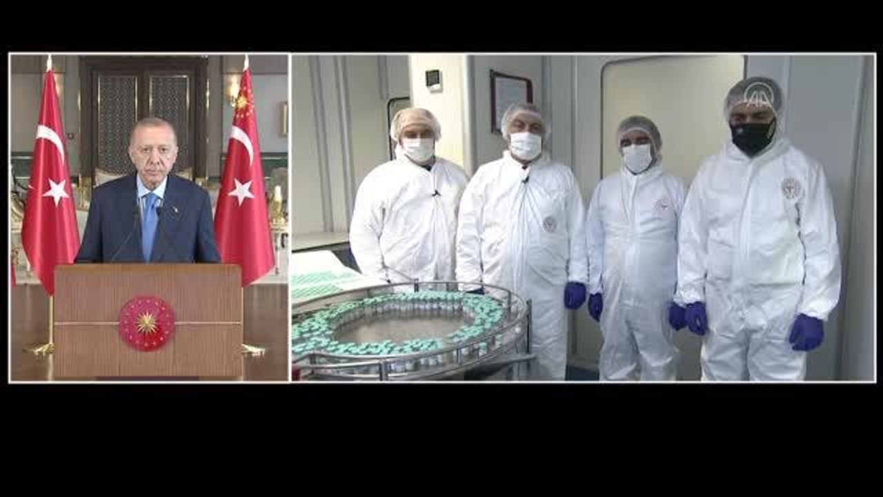Cumhurbaşkanı Erdoğan: "TURKOVAC aşımızın milletimize ve tüm insanlığa hayırlı olmasını diliyorum"