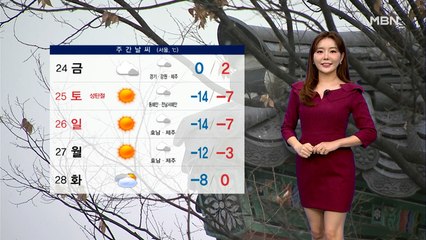 [종합뉴스 날씨]내일 추위 덜해요!…성탄절 강력 한파
