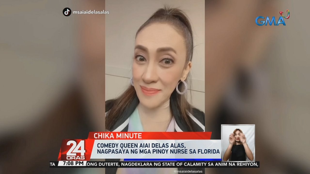 Comedy Queen Aiai Delas Alas, nagpasaya ng mga Pinoy nurse sa Florida | 24 Oras