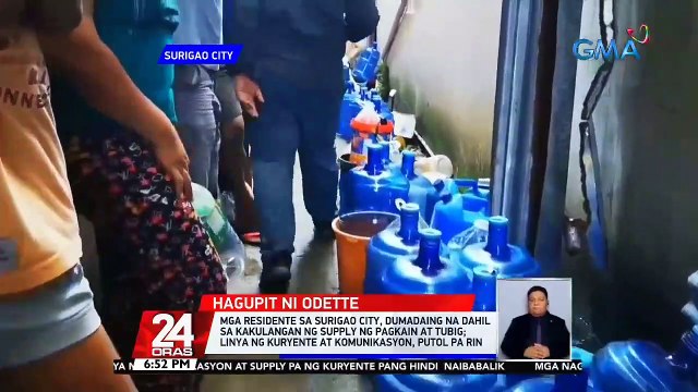 Mahigit 1,000 residente, apektado ng pananalasa ng Bagyong Odette sa Surigao Del Sur | 24 Oras