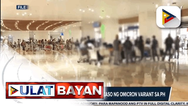 DOH, kinumpirma ang ikatlong kaso ng Omicron variant sa Pilipinas; Tatlong close contacts ng bagong kaso, negatibo sa COVID-19