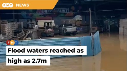 Hardware shop hit by massive flood