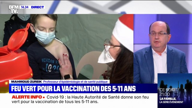 Pour Mahmoud Zureik, professeur d'épidémiologie et de santé publique, le feu vert de la Haute Autorité de Santé pour la vaccination des 5-11 ans est une excellente nouvelle