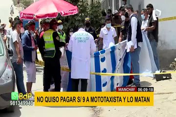 Manchay: mototaxista asesina a joven que se resistió a pagar más de la tarifa