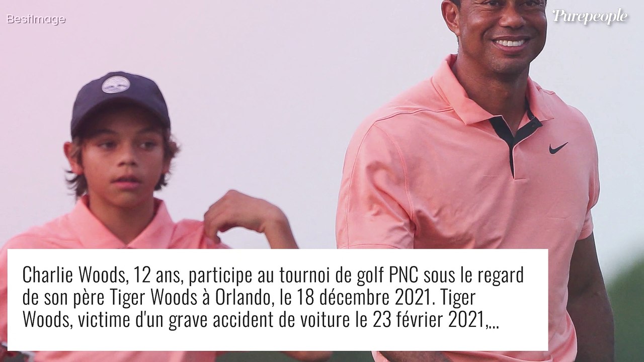 Tiger Woods : Son fils Charlie, 12 ans, fait le show pour son grand retour