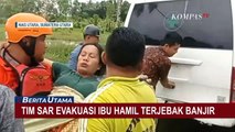 Tim SAR Evakuasi Ibu Hamil yang Terjebak Banjir di Nias Utara