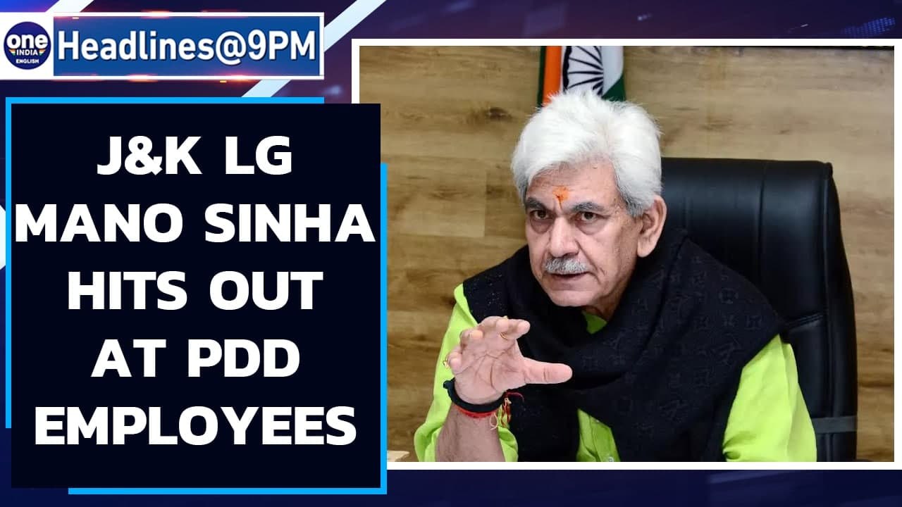 J&K LG Manoj Sinha hits out at protesting PDD employees as many cities loom in dark |Oneindia News