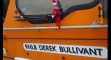 Sneaky festive friend hops on to Lough Swilly RNLI lifeboat