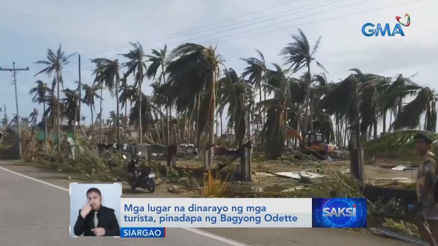 Mga lugar na dinarayo ng mga turista, pinadapa ng Bagyong Odette | Saksi