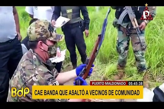 Puerto Maldonado: capturan banda que asaltó a moradores de dos comunidades nativas